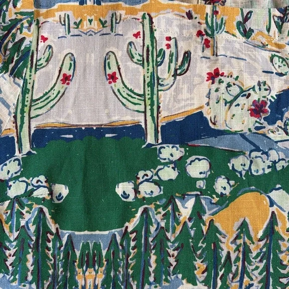 Like New ModCloth Travel Road Trip Linen Blend Top Size XS - Picture 6 of 9